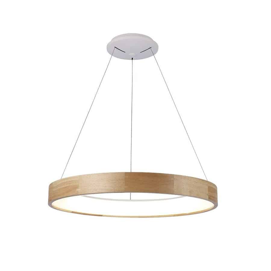 Lampa wisząca drewniana SILVAM 45 brązowa AZ3344- AZzardo