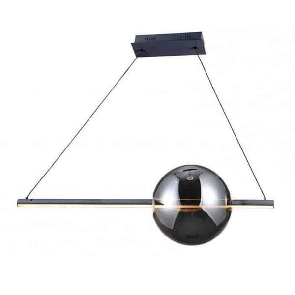 Lampa designerska wisząca Sandra 1 DIMM czarna AZ3351 - Azzardo