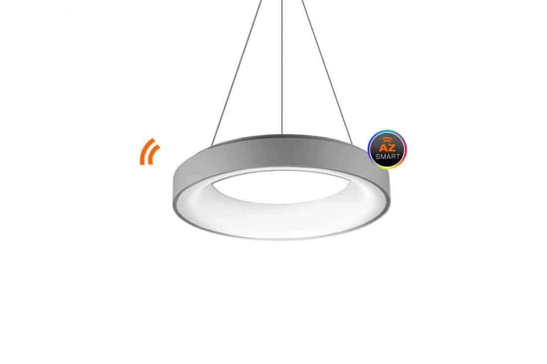 Lampa wisząca sterowana telefonem biała RING SOVANA 45 SMART AZ3442 - AZzardo