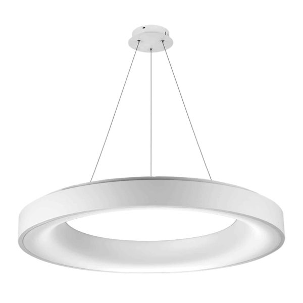 Lampa wisząca sterowana pilotem RING Sovana 80 CCT biała AZ3448 - Azzardo