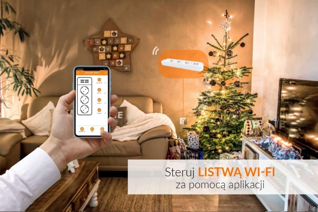Listwa zasilająca WiFi Power Strip+USB 32A AZ3477- AZzardo - obrazek 5