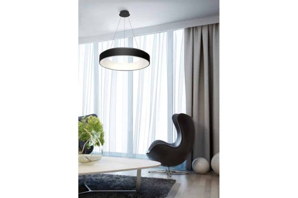 Lampa wisząca czarna RING Sovana 55 sterowanie SMART AZ3552- AZzardo