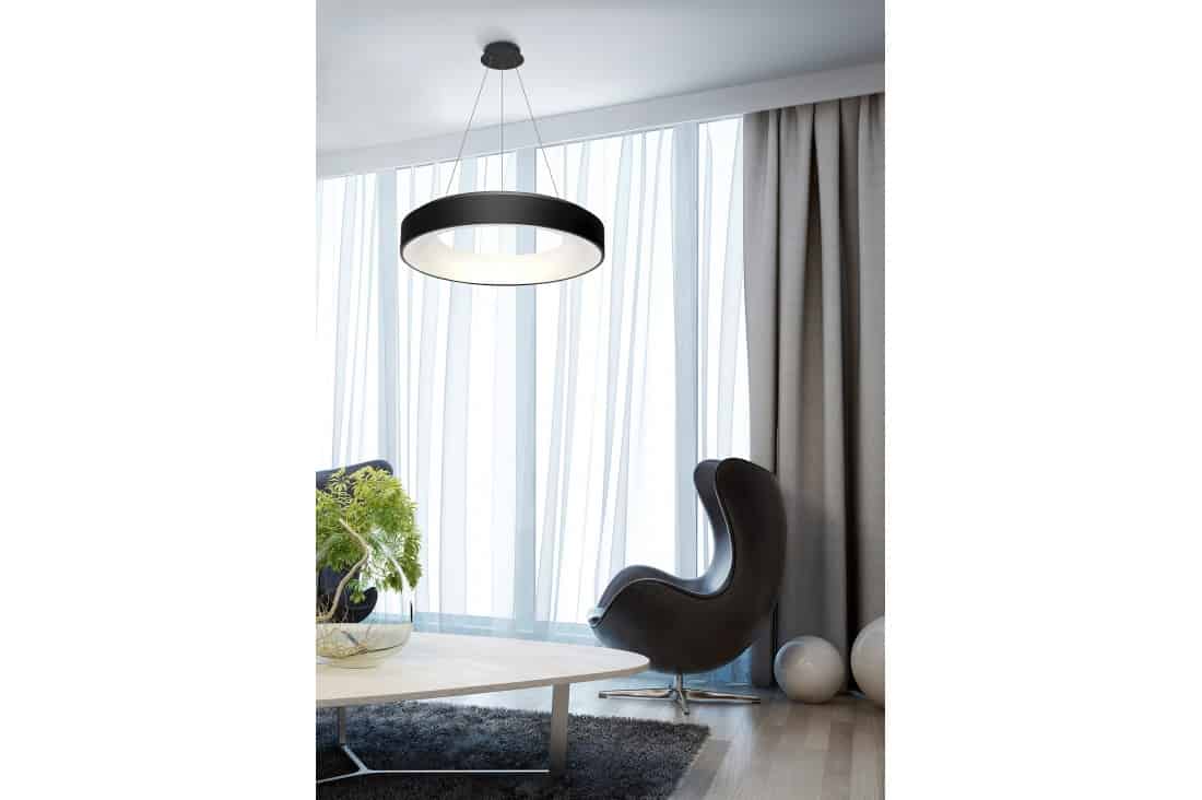 Lampa wisząca czarna RING Sovana 55 sterowanie SMART AZ3552- AZzardo