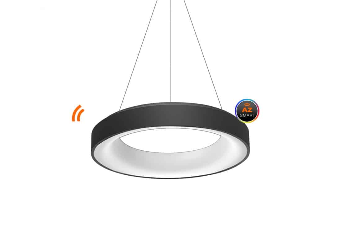 Lampa wisząca czarna RING Sovana 55 sterowanie SMART AZ3552- AZzardo - obrazek 3