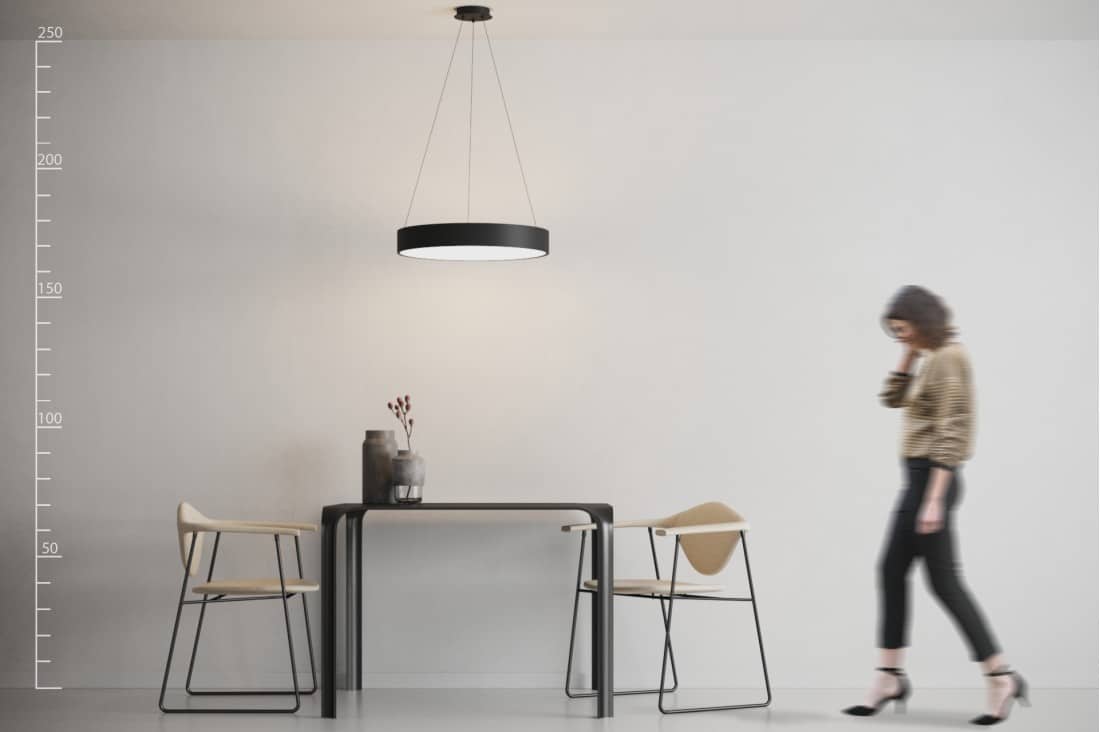 Lampa wisząca czarna RING Sovana 55 sterowanie SMART AZ3552- AZzardo - obrazek 5
