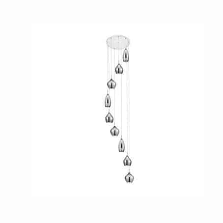 Lampa wisząca nowoczesna Amber Milano 9 chrom AZ3673 - Azzardo