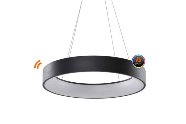 Lampa wisząca na pilota + smart RING SOLVENT R 80 BK AZ3972 - Azzardo
