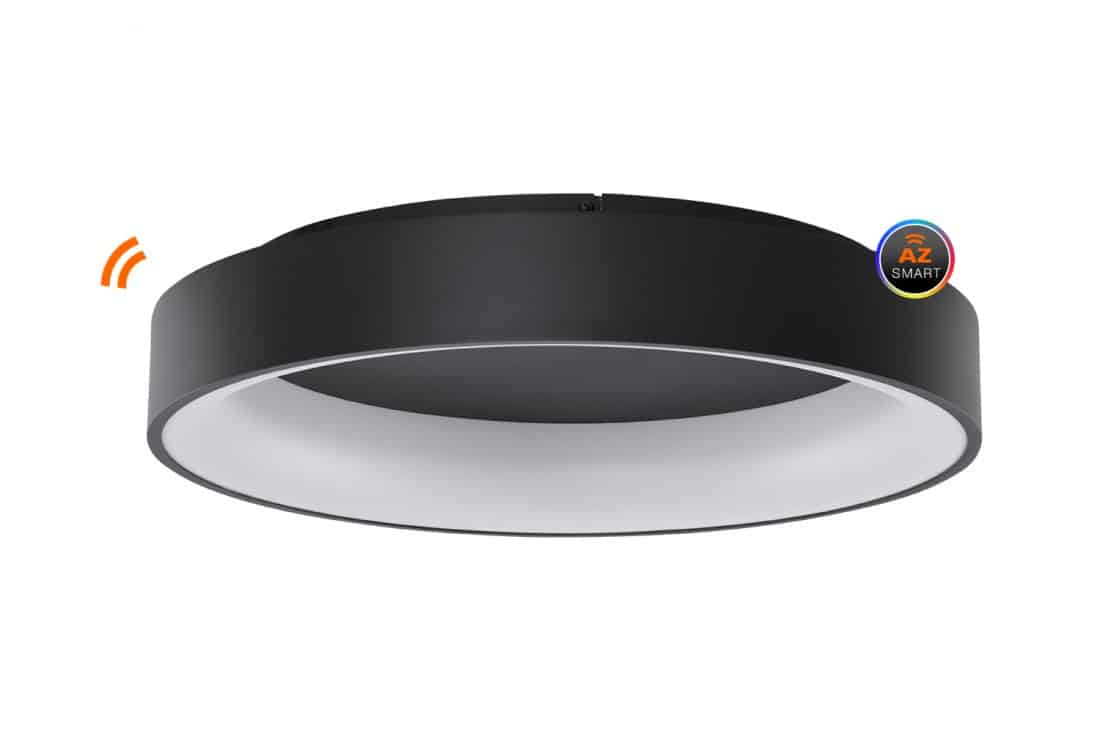 Plafon nowoczesny na pilota + smart SOLVENT R 110 BK AZ3999 - Azzardo