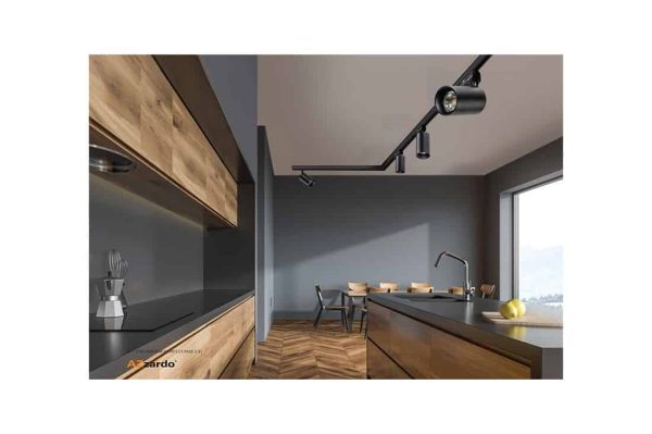 Lampa do szynoprzewodu czarna Eiger 3Line GU10 AZ4205 - Azzardo