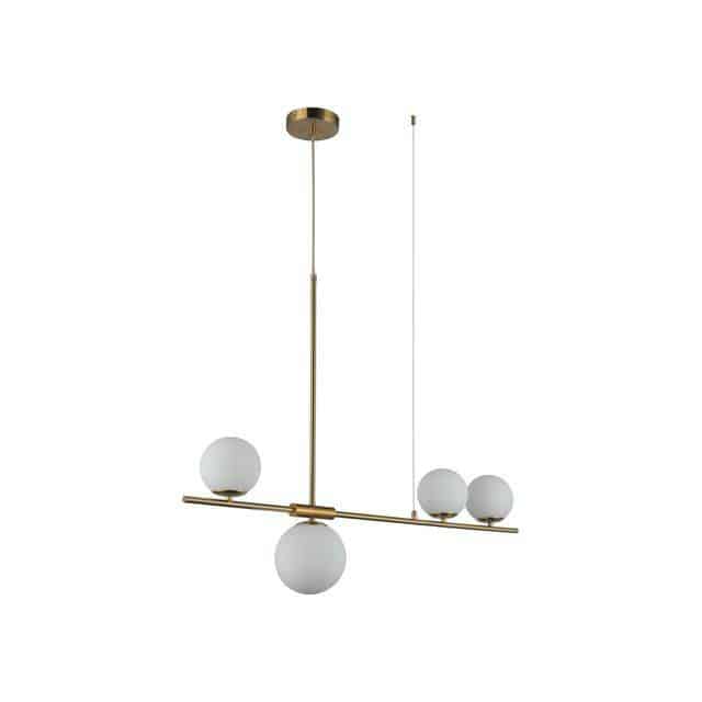 Lampa wisząca złoty stelaż białe kule do salonu Santander AZ4419 - Azzardo - obrazek 2