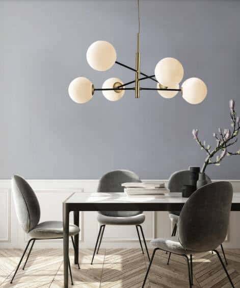 Lampa wisząca kule Oviedo 6 AZ4421 czarny+złoty - Azzardo