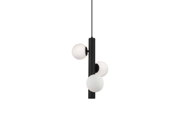 Lampa wisząca czarna + białe kule Cortega AZ4424 - Azzardo