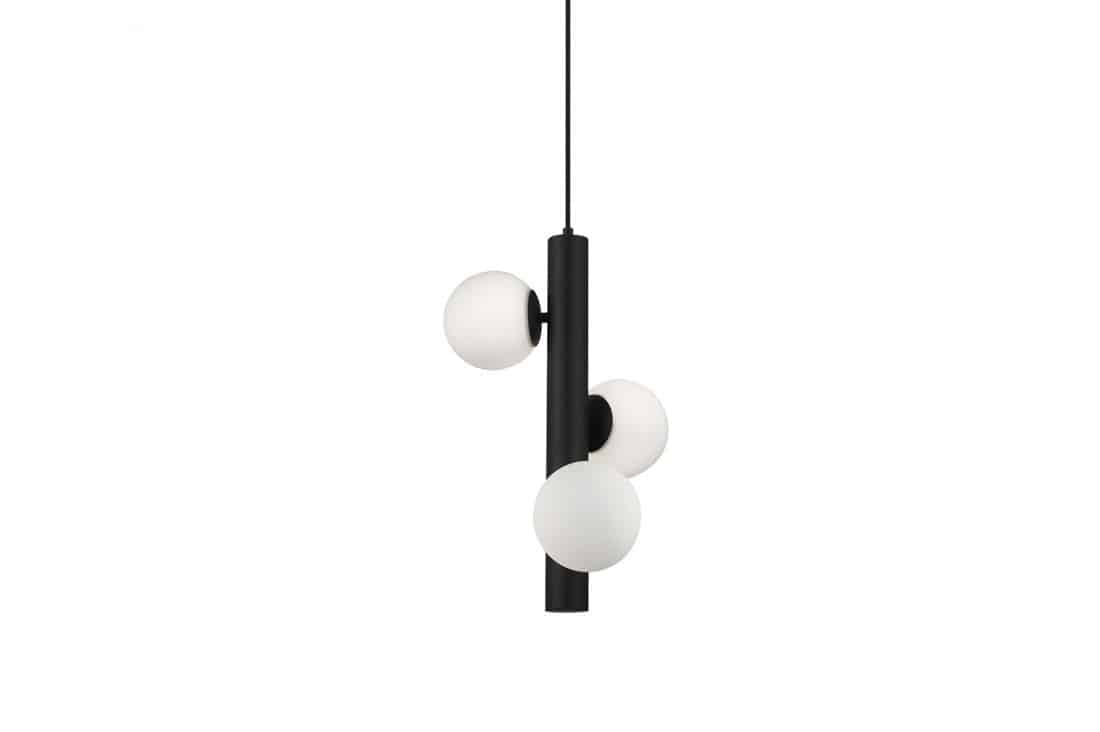 Lampa wisząca czarna + białe kule Cortega AZ4424 - Azzardo
