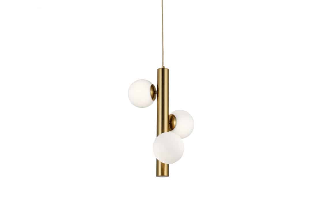 Lampa wisząca złota + białe kule Cortega AZ4425 - Azzardo