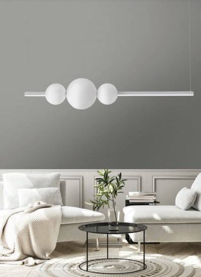 Lampa stylowa biała wisząca Sandra 3 DIMM AZ4426 - Azzardo