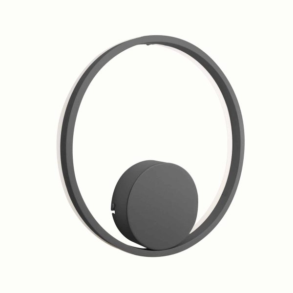 Kinkiet designerski okręgi LED czarny Halo 40 AZ4705 - Azzardo