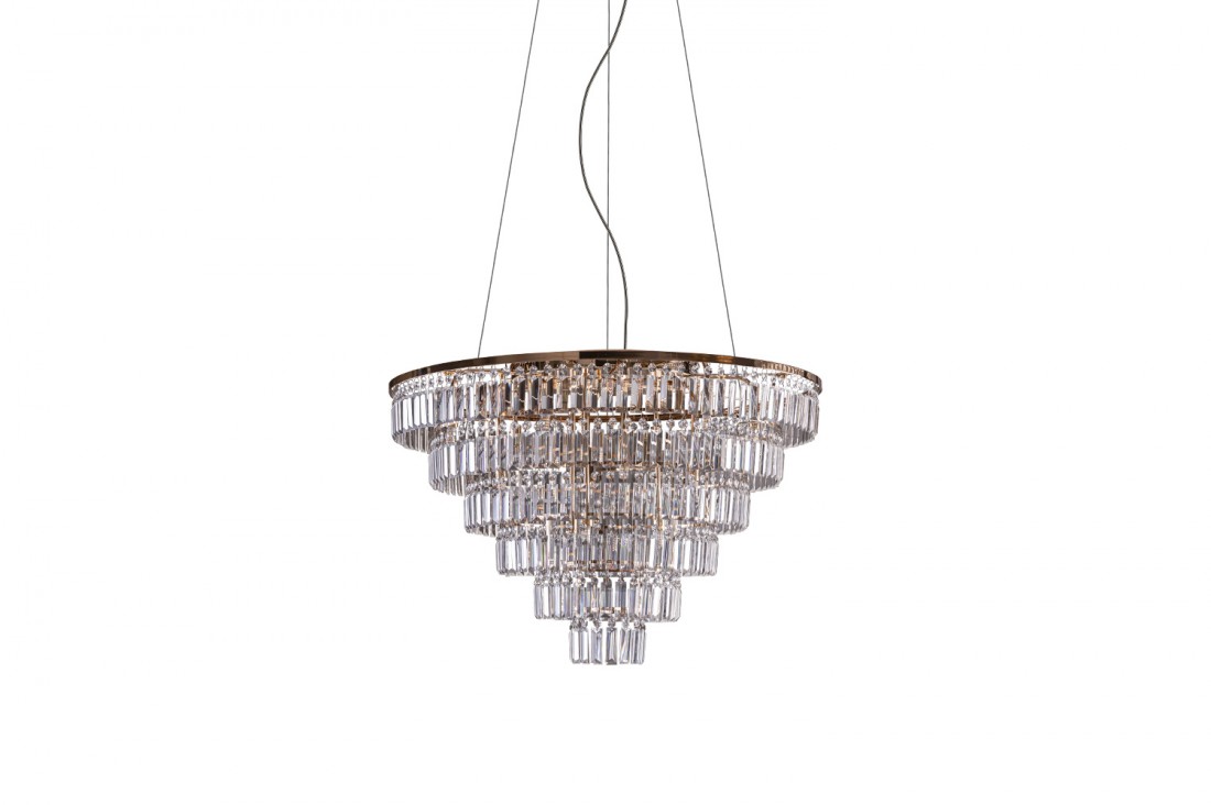 Lampa kryształowa wisząca/sufitowa SALERNO XL GO AZ4906 - AZzardo