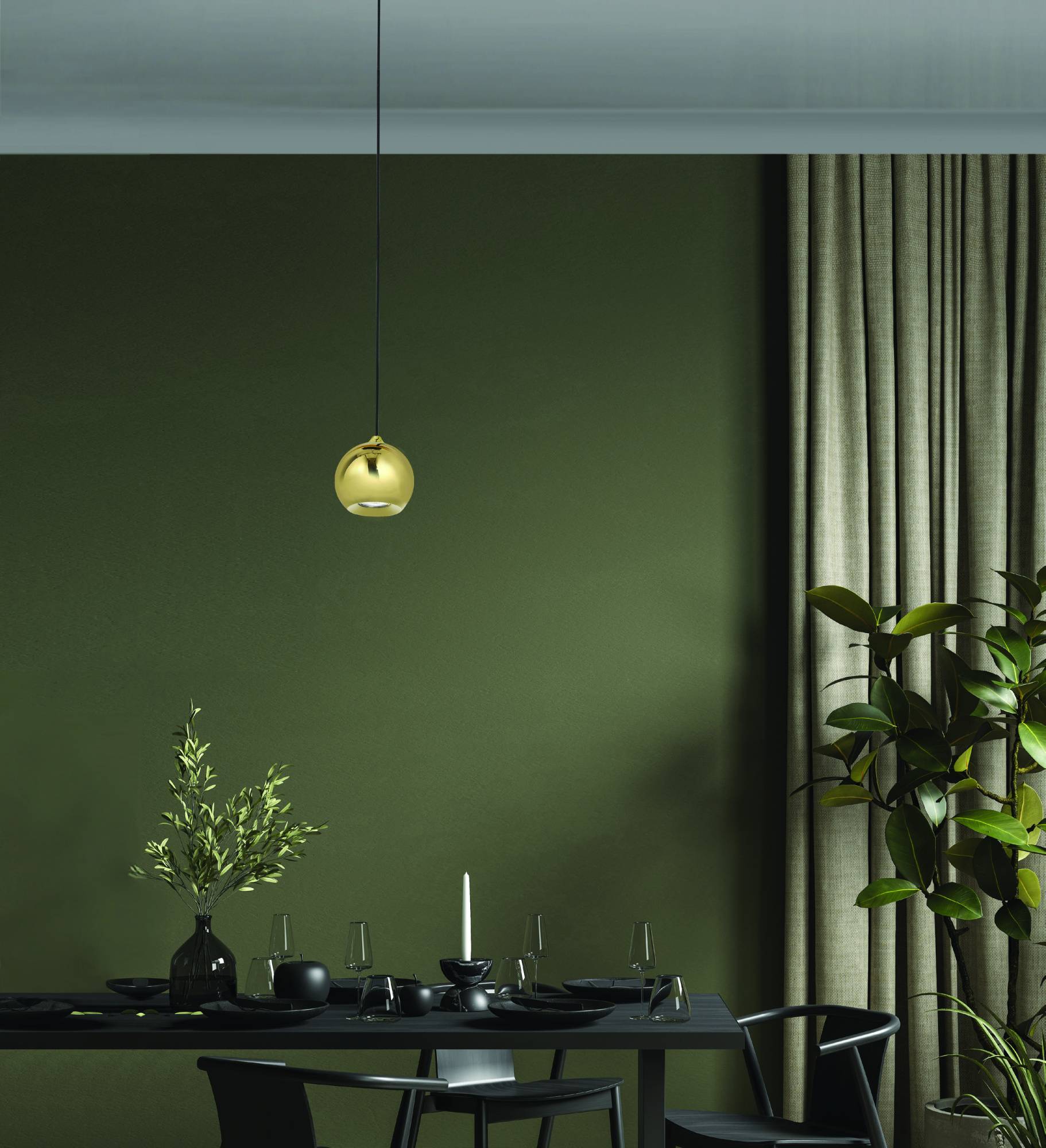 Lampa wisząca nowoczesna GULIA 1 PENDANT GO AZ4980 - AZzardo - obrazek 3