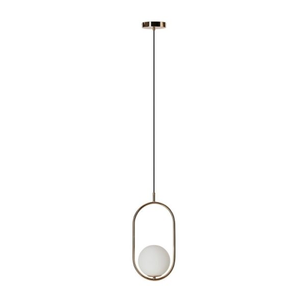 Lampa wisząca kula biały + złoty COCO 1 PENDANT AZ4981 - AZzardo