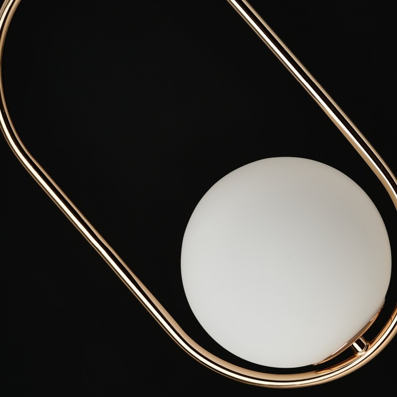 Lampa wisząca kula biały + złoty COCO 1 PENDANT AZ4981 - AZzardo - obrazek 2
