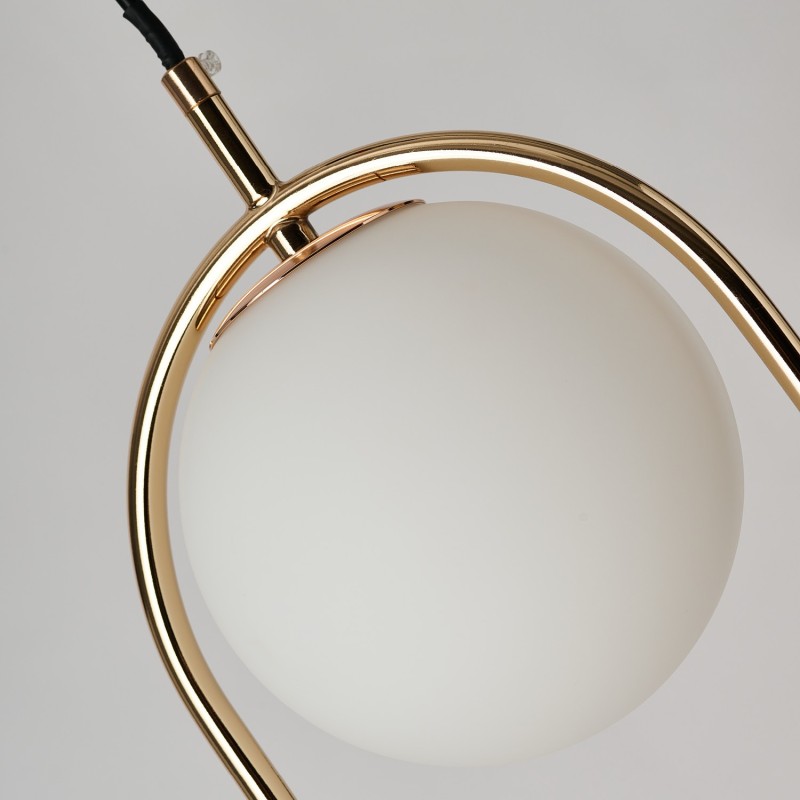 Lampa wisząca 2x białe kule + złoty COCO 2 PENDANT AZ4982 - AZzardo - obrazek 3