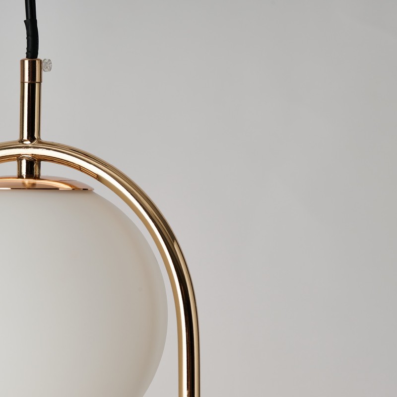 Lampa wisząca 2x białe kule + złoty COCO 2 PENDANT AZ4982 - AZzardo - obrazek 4