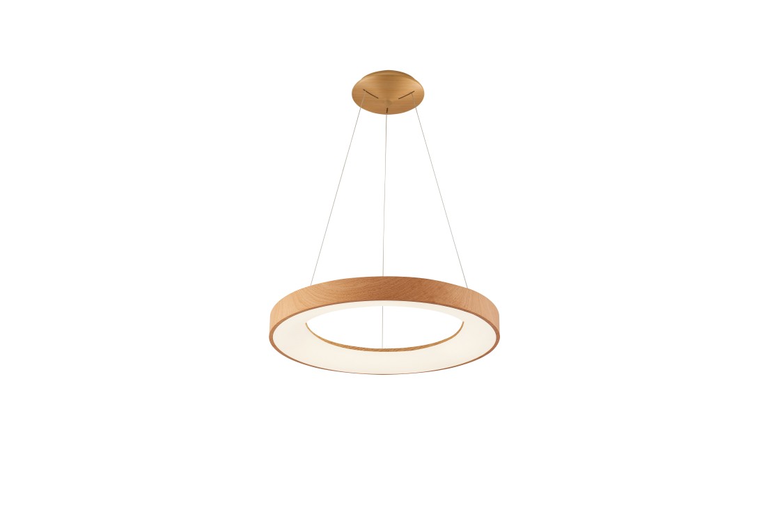 Lampa wisząca drewniana RING SANTANA 38 3000K WO AZ5006 - AZzardo