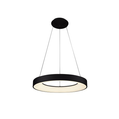 Lampa wisząca na pilota czarna RING SANTANA 60 CCT BK AZ5008 - AZzardo