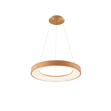 Lampa wisząca na pilota drewno RING SANTANA 60 CCT WO AZ5010 - AZzardo