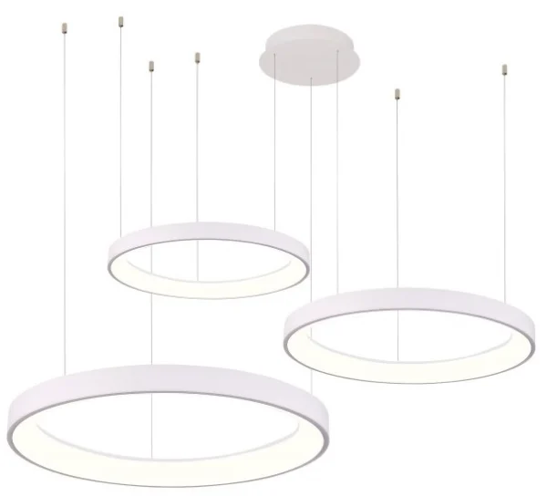 Lampa wisząca RING AGNES PENDANT 38+58+78 DIMM CCT SWITCH WH AZ5025 - AZzardo