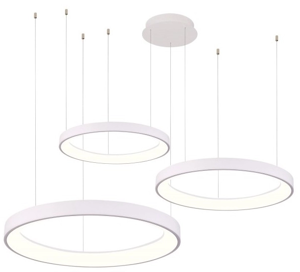 Lampa wisząca RING AGNES PENDANT 38+58+78 DIMM CCT SWITCH WH AZ5025 - AZzardo