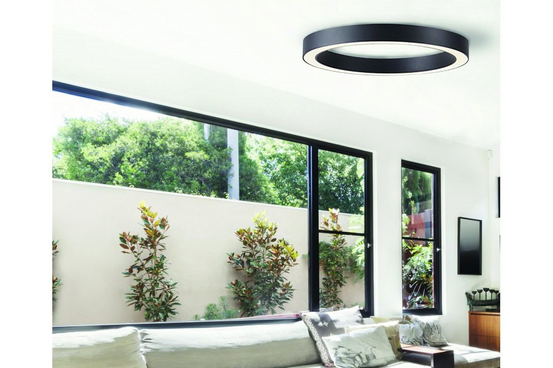 Lampa sufitowa nowoczesna MARCO TOP 100 CCT BK + REMOTE CONTROL AZ5038 - AZzardo