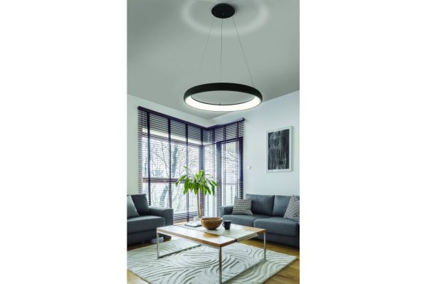 Lampa wisząca na pilota RING ANTONIO PENDANT 41 CCT BK AZ5060 - AZzardo
