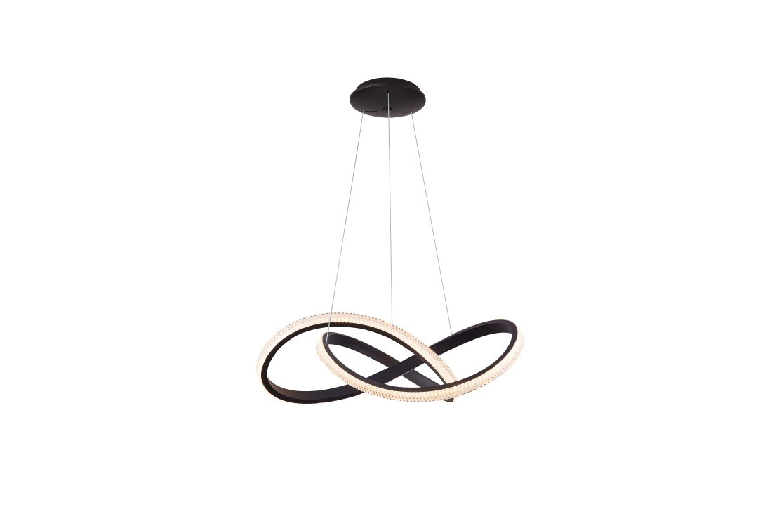 Lampa wisząca na pilota designerska INFINITY 80 CCT BK AZ5096 - AZzardo