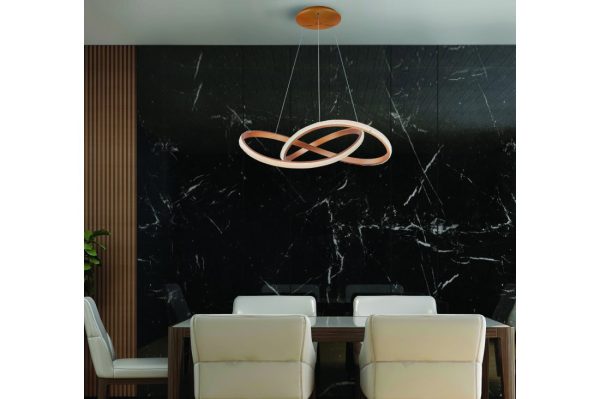 Lampa wisząca na pilota designerska złota INFINITY 80 CCT GO AZ5097 - AZzardo