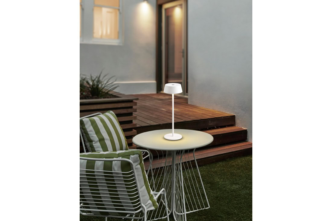 Lampa stołowa zewnętrzna GILBERTO TABLE IP54 WH AZ5334 – Azzardo