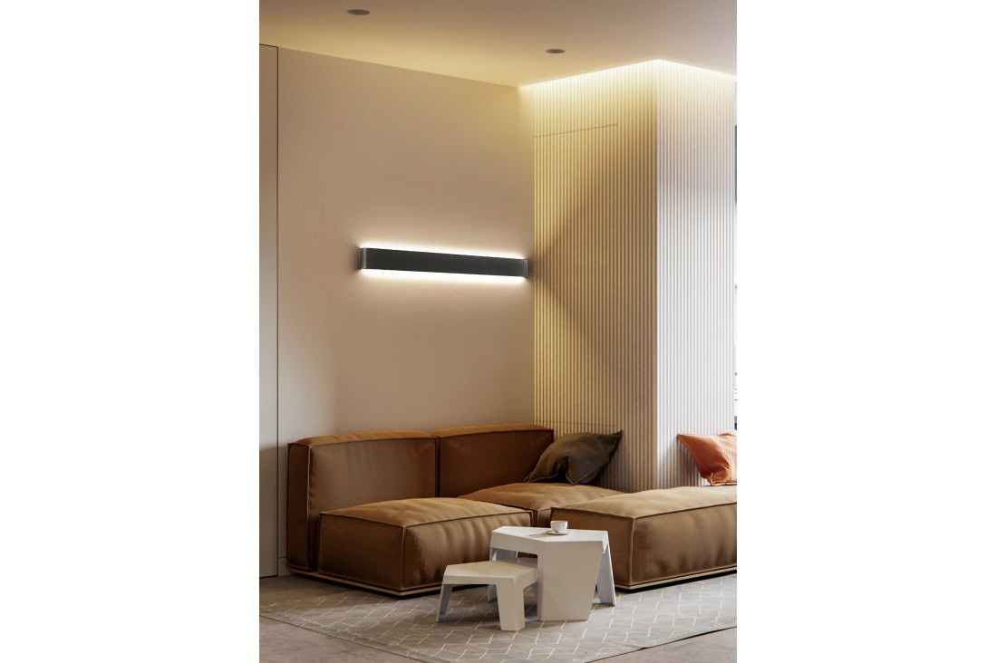 Kinkiet ścienny do salonu GALASSO 110 3000K BK AZ5341 - AZzardo