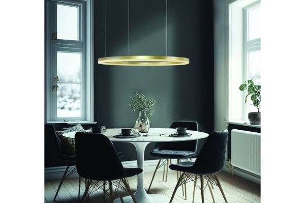Lampa wisząca na pilota RING HALO złota 120 CCT GO AZ5344 - AZzardo