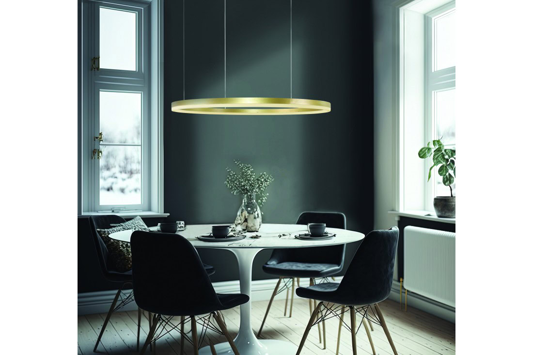 Lampa wisząca na pilota RING HALO złota 120 CCT GO AZ5344 - AZzardo