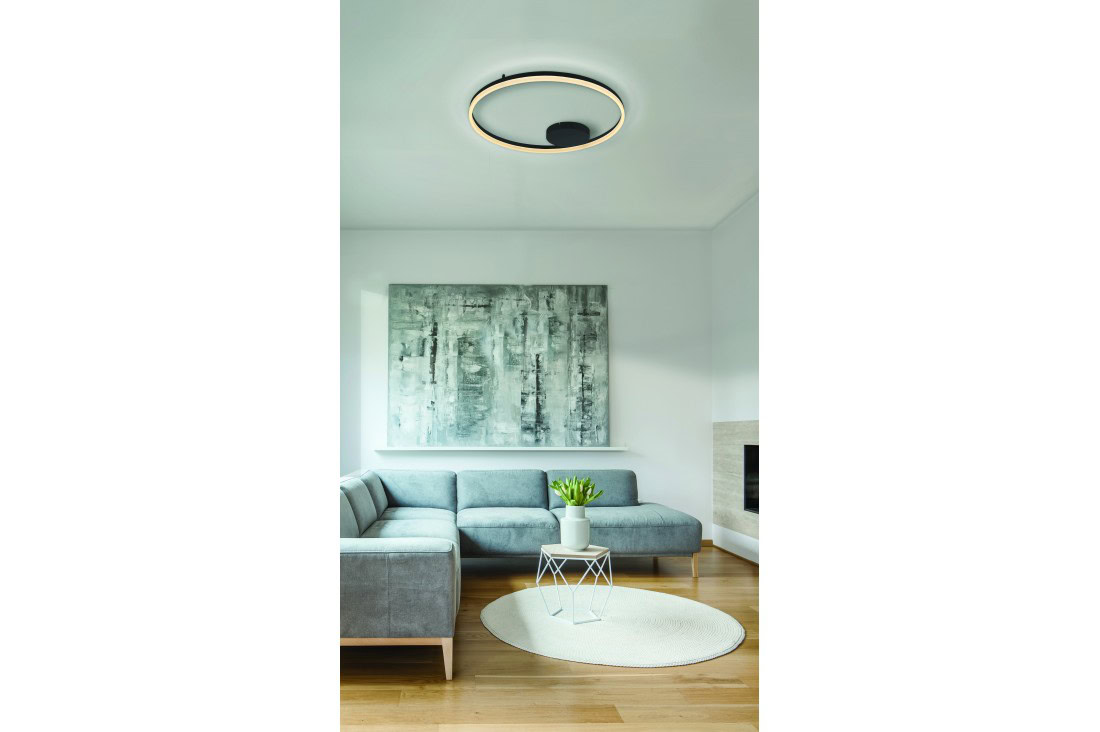 Lampa sufitowa na pilota czarna HALO TOP 120 CCT BK + AZ5345 - AZzardo