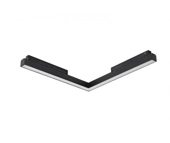 Lampa do szyn ALFA SAGA II TRACK MAGNETIC CORNER A 25W 3000K BK AZ5496 - AZzardo