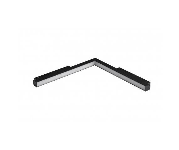 Lampa do szyn ALFA SAGA II TRACK MAGNETIC CORNER B 25W 3000K BK AZ5498 - AZzardo
