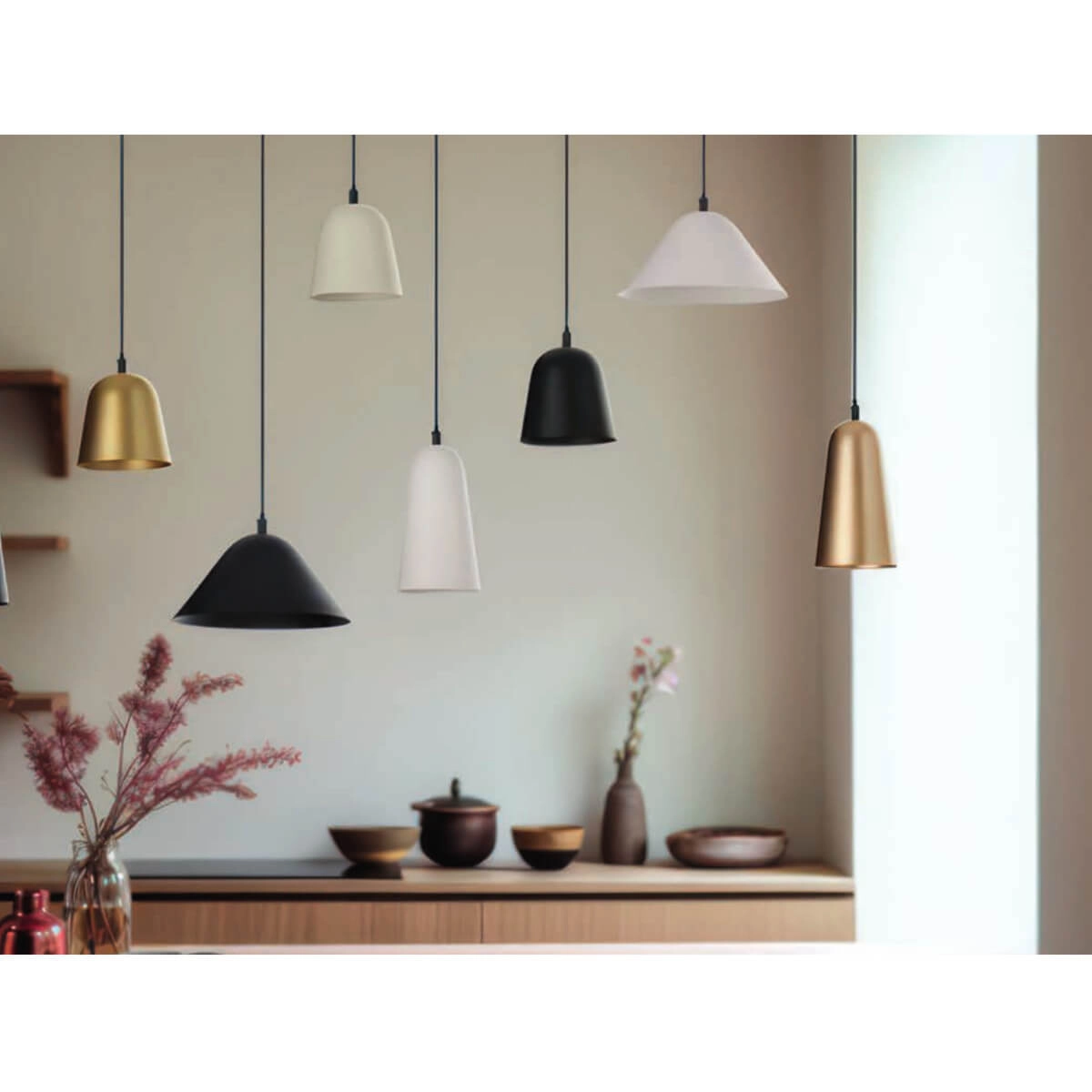 Lampa wisząca pojedyncza CAPRI A złota AZ5647 - AZzardo - obrazek 3