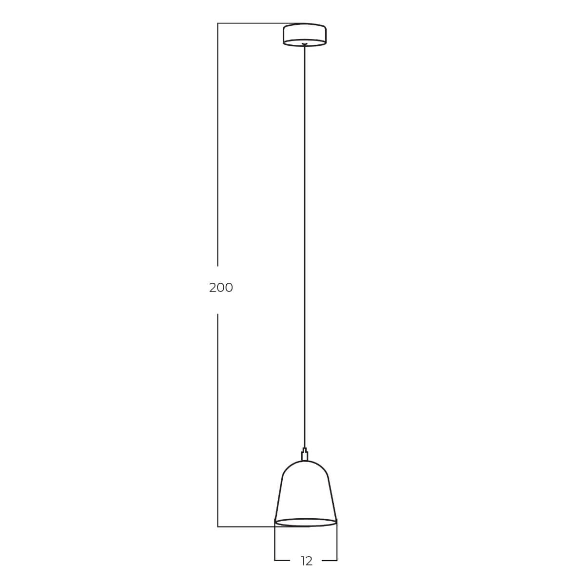 Lampa wisząca pojedyncza CAPRI A złota AZ5647 - AZzardo - obrazek 4