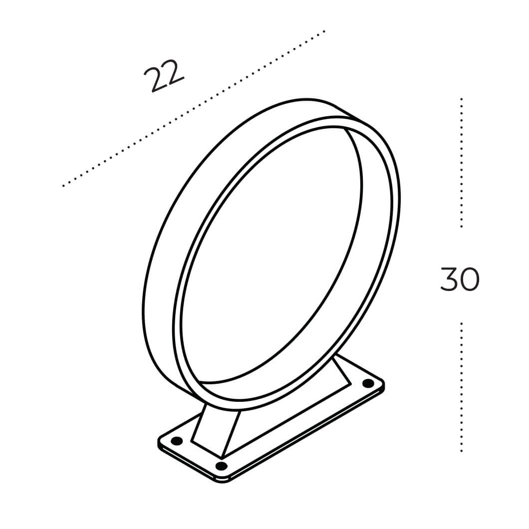 Lampa stołowa SVERRE IP54 BK AZ5711 - AZzardo - obrazek 4