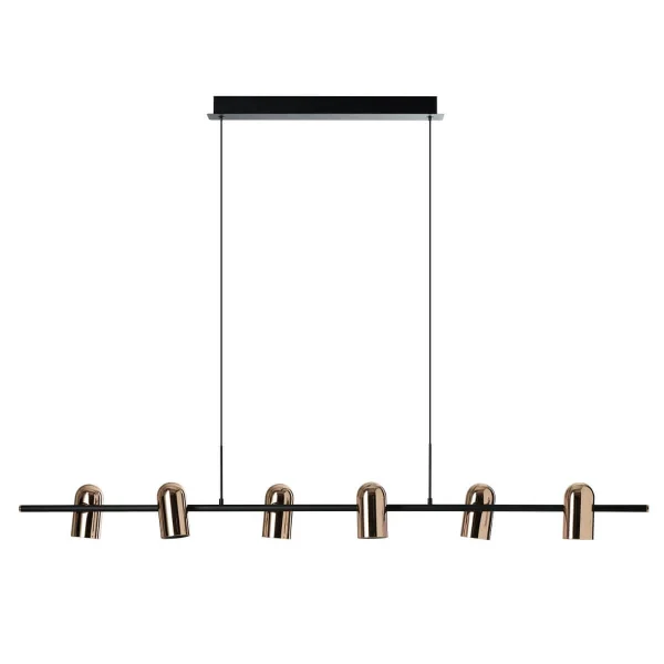Lampa wisząca VIVI 6 czarno/złota AZ5729 - AZzardo