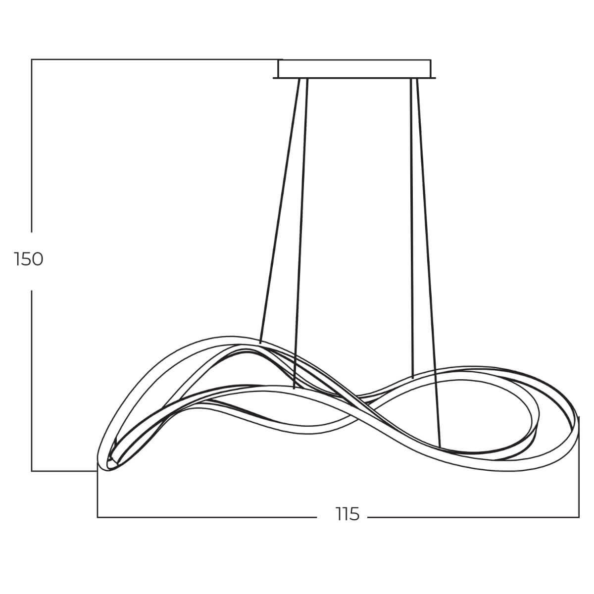 Lampa wisząca TWIST 3-STEP DIMM złota AZ5734 - AZzardo - obrazek 5