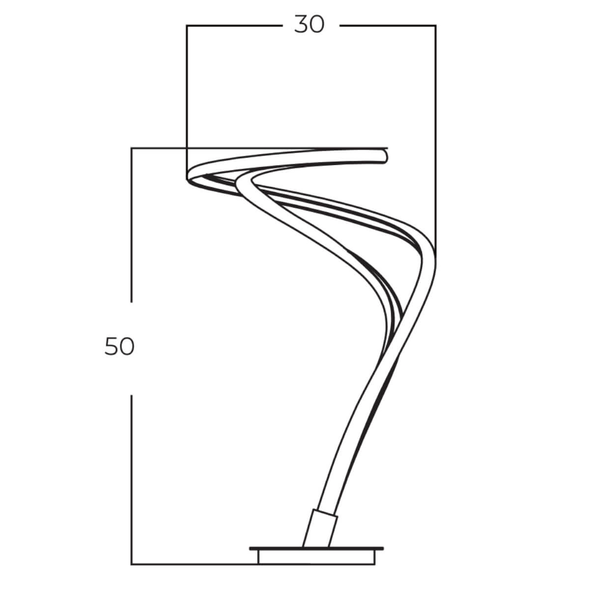 Lampa stołowa TWIST 3-STEP DIMM złota AZ5736 - AZzardo - obrazek 4
