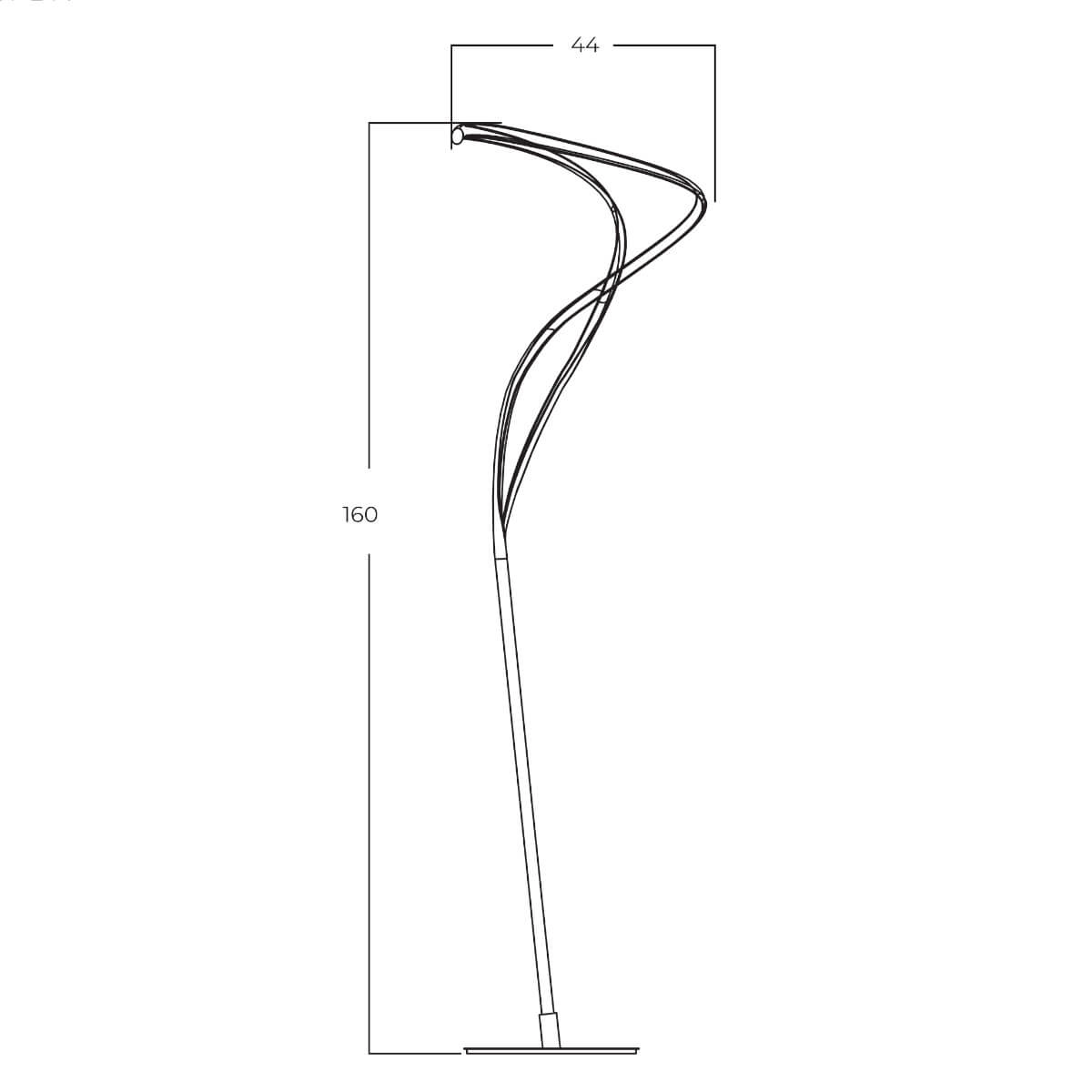 Lampa podłogowa FLOOR 3-STEP DIMM czarna AZ5737 - AZzardo - obrazek 3