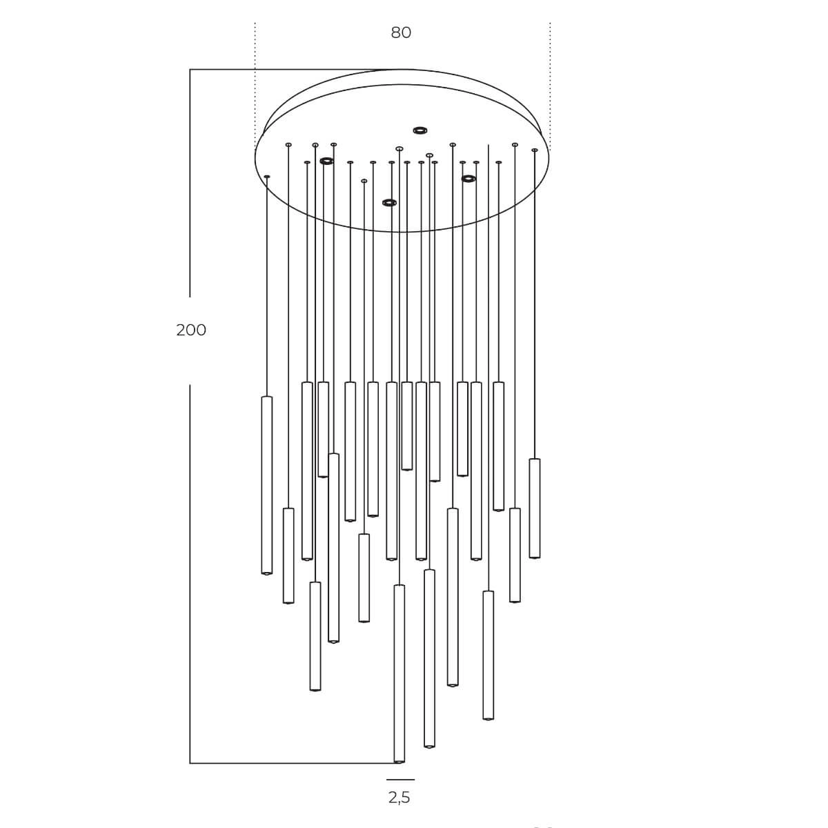 Lampa wisząca ILIOS 36 3-STEP DIMM biała AZ5749 - AZzardo - obrazek 4